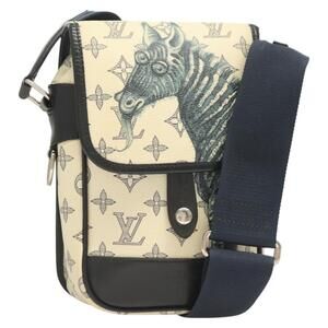 LOUIS VUITTON Monogram Savanna Messenger BB Shoulder Bag Navy M54247